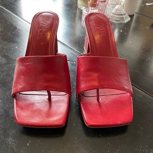 Zara Square Toed Sandals 7.5